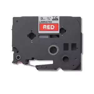 Label tape Brother TZ-435 White on red