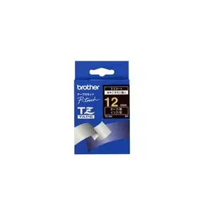 Labeling Tape TZ Brother Gloss Laminated 12mm Gold/Black