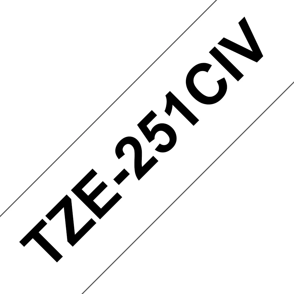 Marķēšanas lenta Brother TZE251CIV TZ melns
