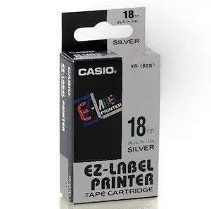 Etiķešu lente CASIO XR-18SR1 18 mm x 8 m Photo 2