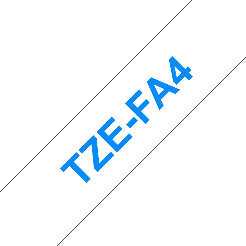 Brother TZE-FA4 Gludināma uzlīmju lente Zils