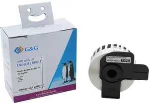 Label roll G&G compatible with Brother DK-22210 (MPN 15025) — continuous adhesive labels