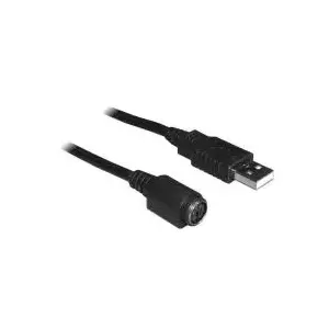 USB Adapter Navilock MD6 Socket Mobile Phone Cable Black