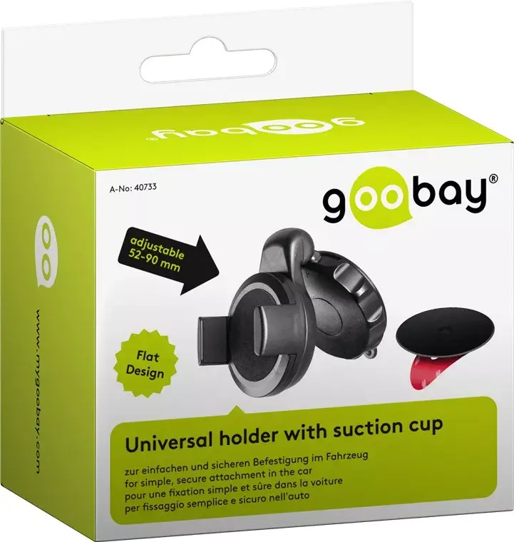 Car Mount Goobay Smartphone Car Mount with Suction Cup Slim Photo 7