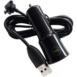 Car charger HTC CC-C120 1A with DC-M410 Micro-USB cable, white