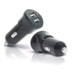 Mobilis 2 USB Universālais auto lādētājs melns
