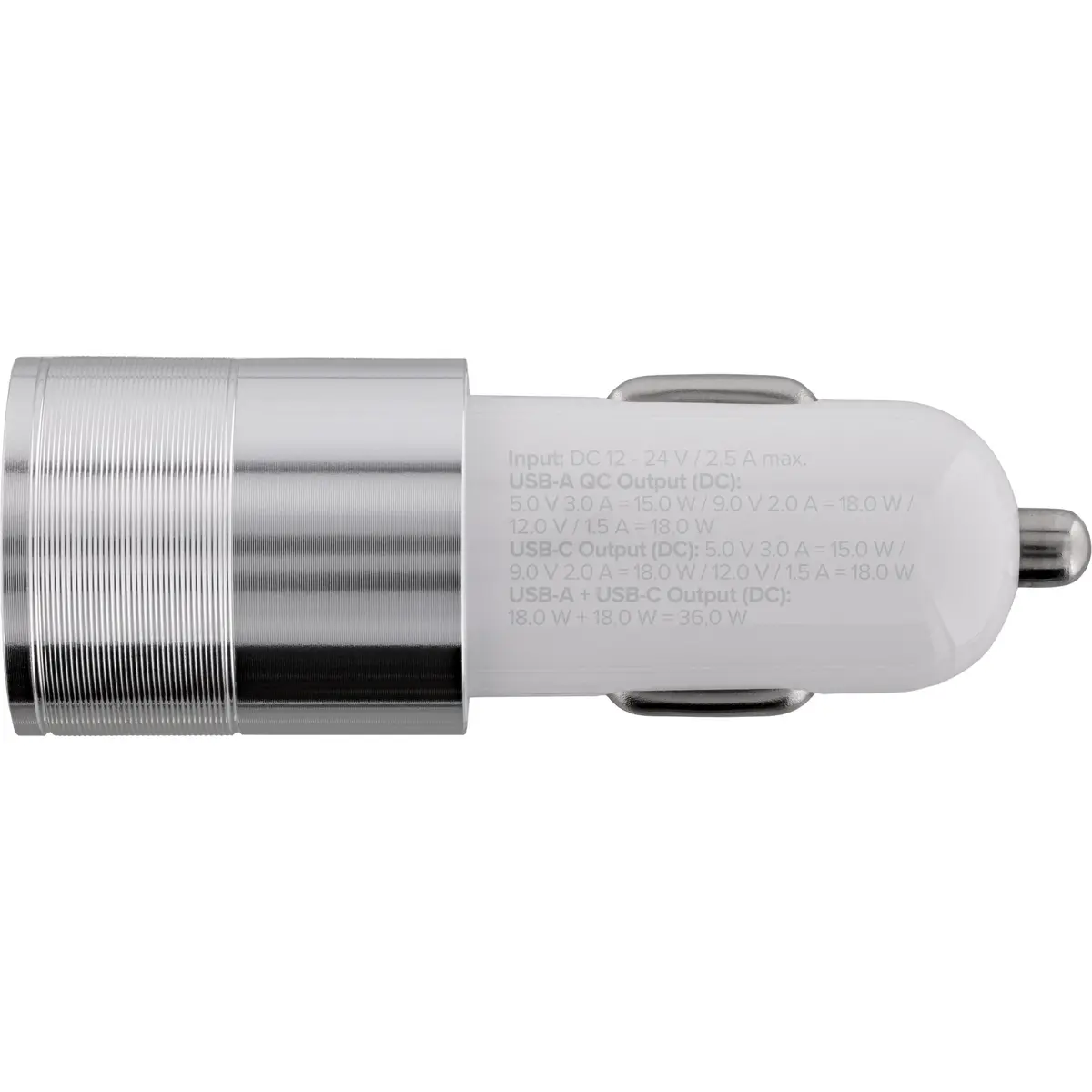 InLine USB Car Charger Quick Charge 3.0 36W White Photo 5