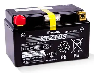 Yuasa YTZ10S VRLA Motorcycle Battery 12 V 8.6 Ah Sealed Lead Acid