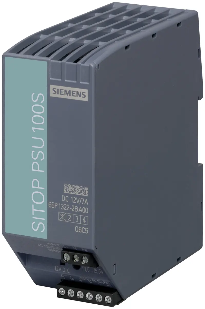 Siemens SITOP PSU100S 1AC/12VDC/7A telpu barošanas