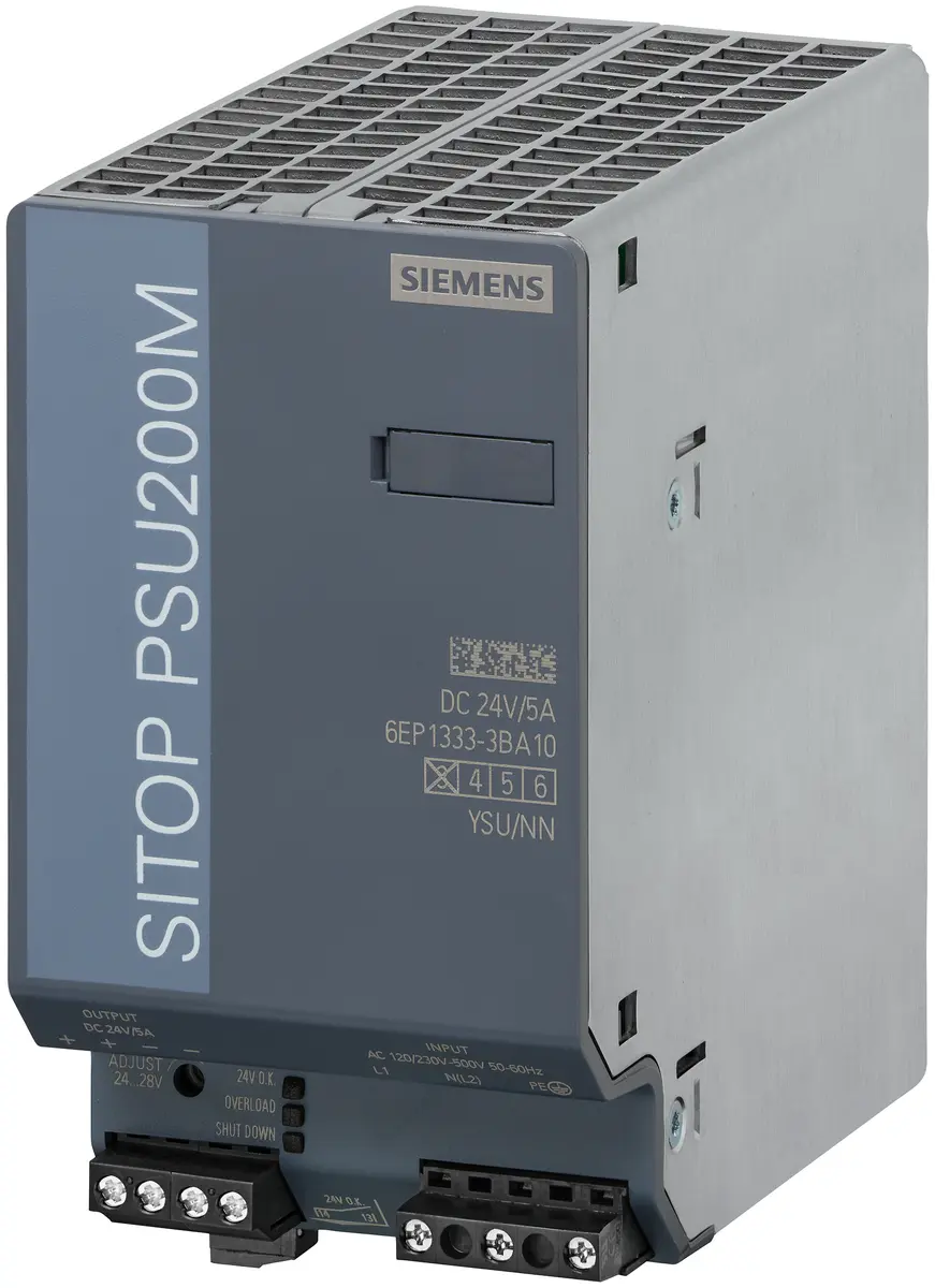 Siemens SITOP PSU200M 1-2AC/24VDC/5A iekštelpu barošanas