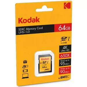 Флеш-память Kodak 64GB UHS-I SDXC Class10 EKMSD64GXC10HPRK