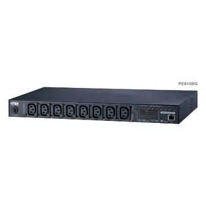 ATEN 8-портовый интеллектуальный PDU 1U ECO с учётом и управлением по розеткам 8×C13 10A