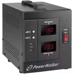 PowerWalker AVR 1500/SIV регулятор напряжения 2 розетка(и) 230 V Черный