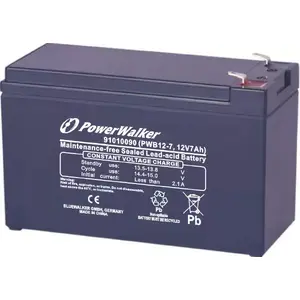 Аккумулятор Sealed Lead Acid (VRLA) PowerWalker PWB12-7 — 12 В, 7 А·ч, 65×99×151 мм
