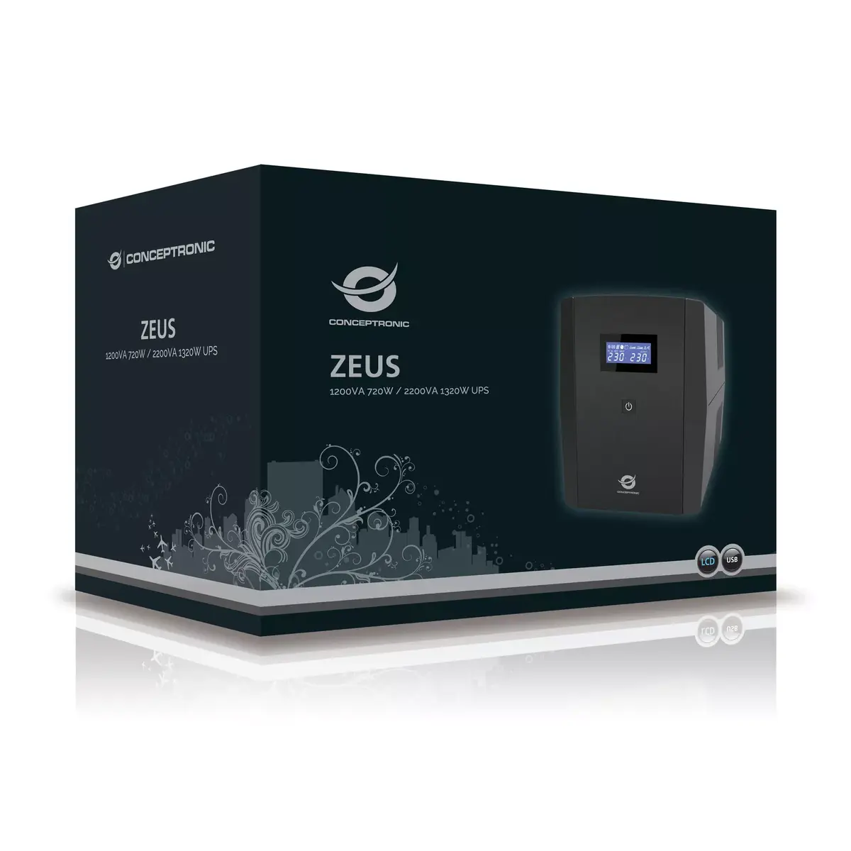ИБП Conceptronic ZEUS 1200VA 720W Photo 3