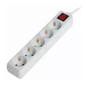 Gembird Surge Protector 5x Balts 5 Maiņstrāvas izvade (-s)