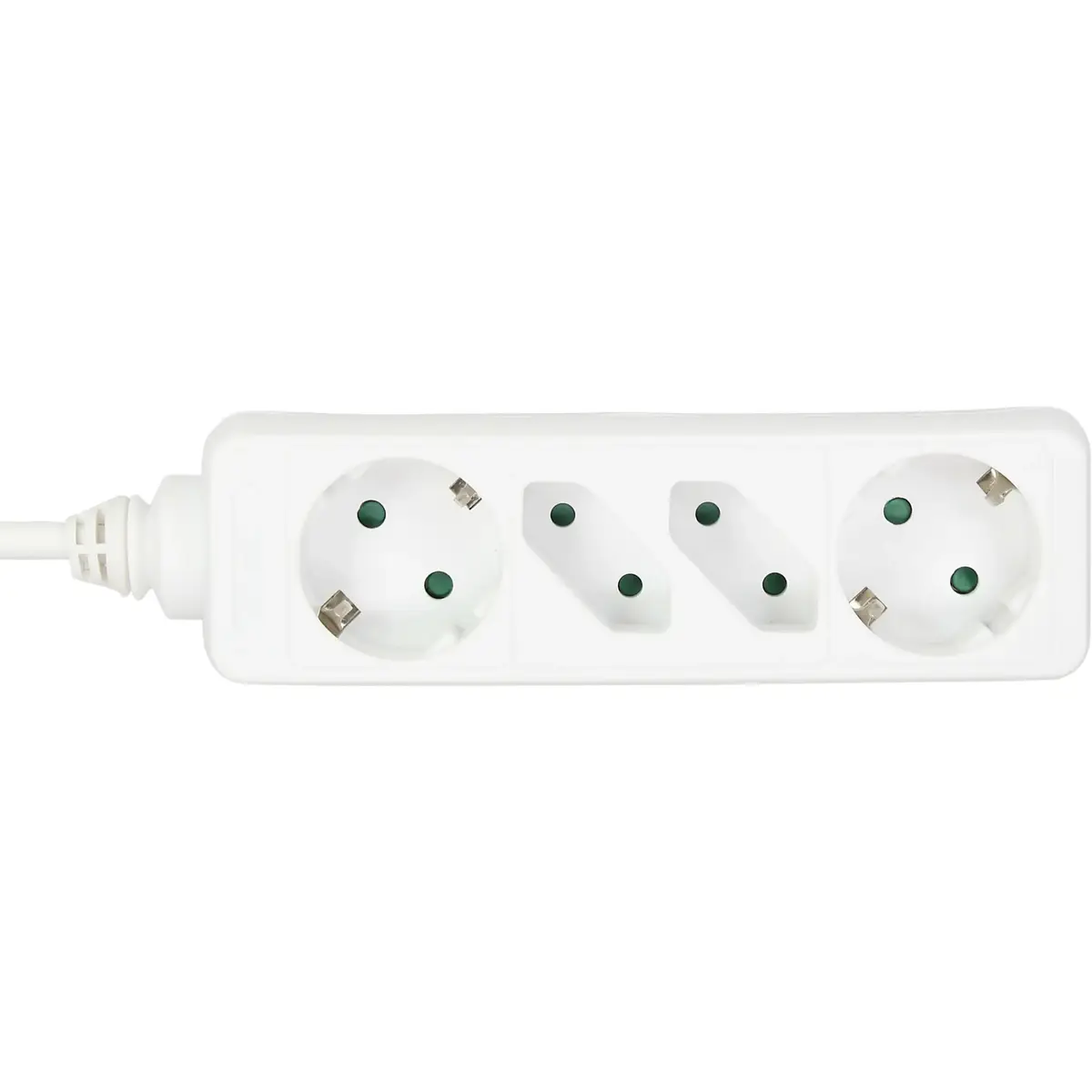 InLine 4-way Socket Strip 1.5m White Photo 2