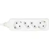 InLine Socket Strip 4-Way 3m White Photo 2