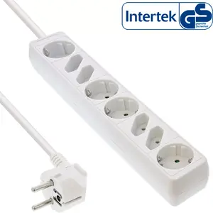 Сетевой удлинитель InLine 8-розеточный 16481W