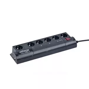 Сетевой фильтр Gembird EG-PMS2 черный 6 розеток 250В 1.8м