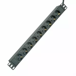 Power Extension ROLINE 19.07.1621 2m 9 AC Outlets Indoor Black