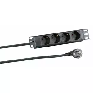 EFB Elektronik EK631DE.10 pagarinātājs 2 m 4 Maiņstrāvas izvade (-s) Iekštelpas Melns