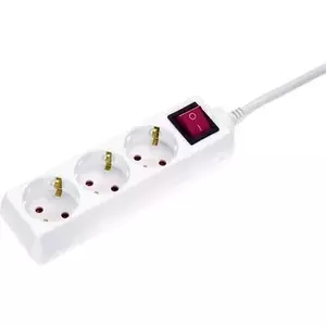 Сетевой удлинитель AS Schwabe 11371 Schuko белый — одинарный блок с розеткой Schuko