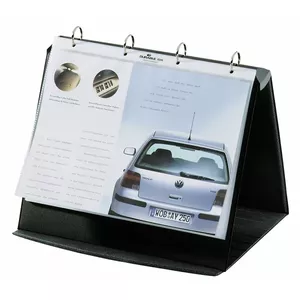 Durable Durastar Freestanding A4 Landscape Display Stand, Graphite Grey