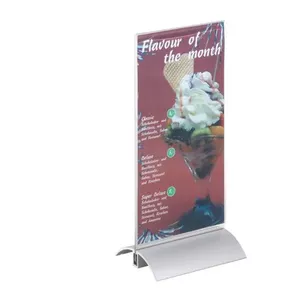 Настольная подставка для брошюр Durable PRESENTER 1/3 A4, акрил, прозрачная