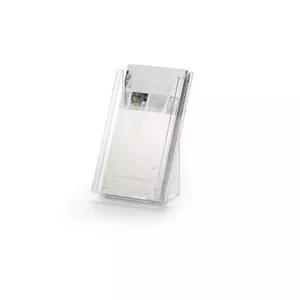 Magazine rack Durable 859019, transparent, DL/A6 format, vertical desk organiser