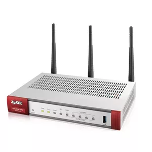 Zyxel USG20W-VPN-EU0101F bezvadu rūteris Tīkls Gigabit Ethernet Divkāršā frekvenču josla (2.4 GHz / 5 GHz) Pelēks, Sarkans