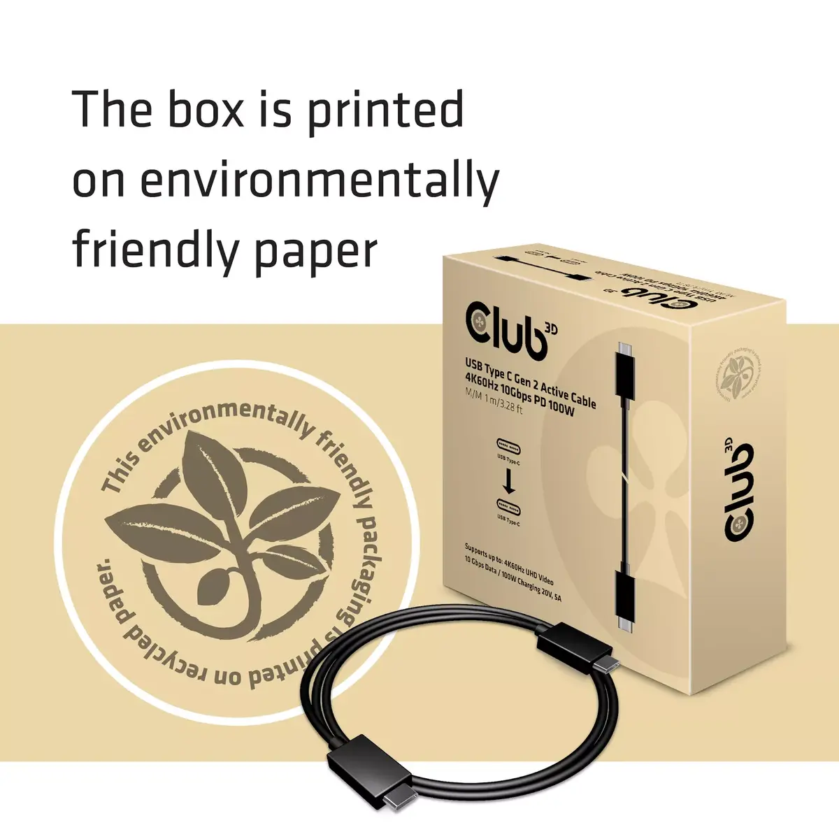USB кабель CLUB3D USB Gen2 Type C Photo 7
