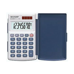 Sharp EL-243S kalkulators Kabata Pamata kalkulators Sudrabs