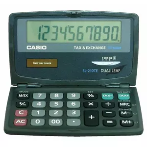 Basic Calculator Casio SL-210TE Pocket Black