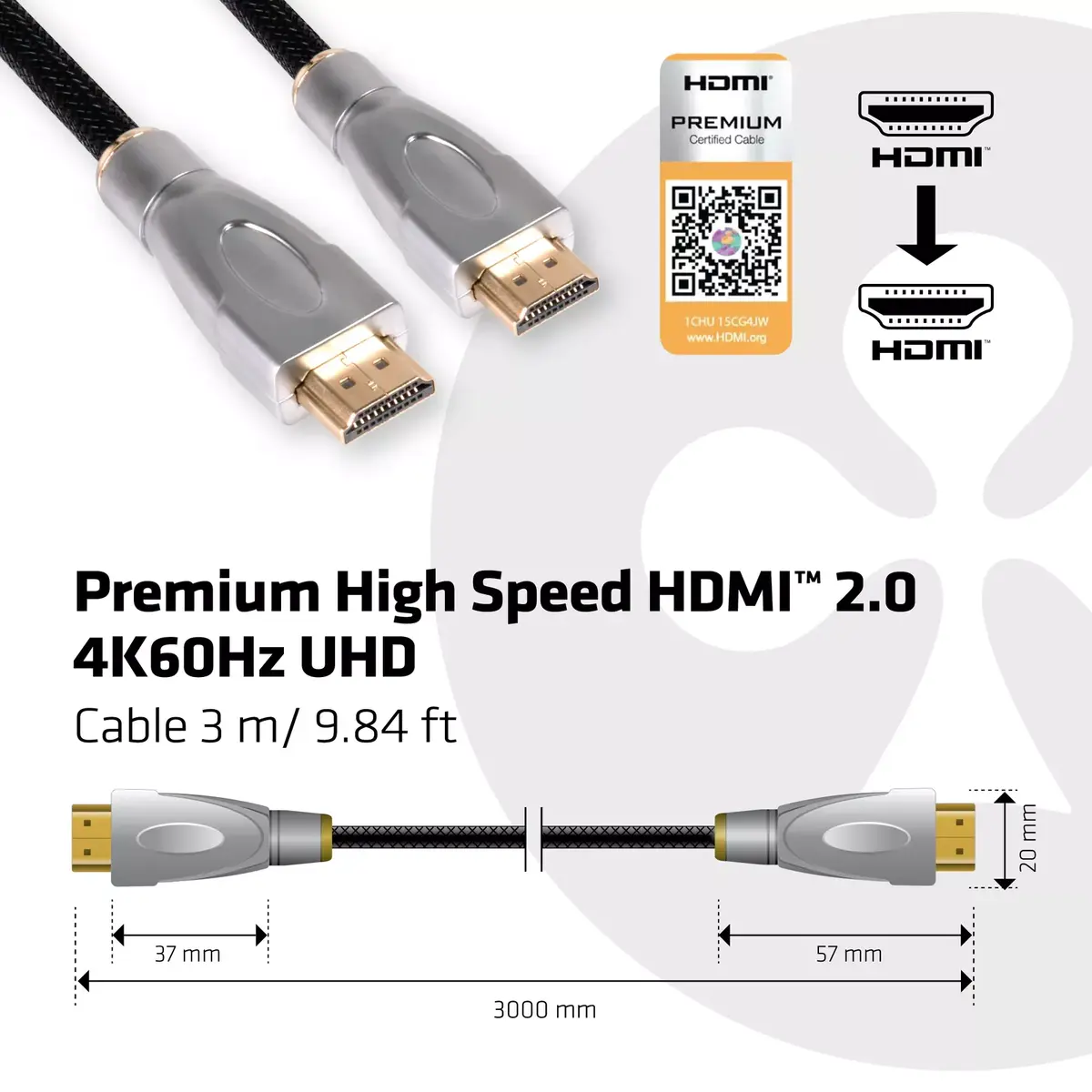 HDMI Kabelis CLUB3D CAC-1310 Photo 5
