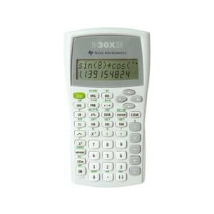 Texas Instruments TI-30XIIB kalkulators Kabata Zinātniskais kalkulators Pelēks, Balts