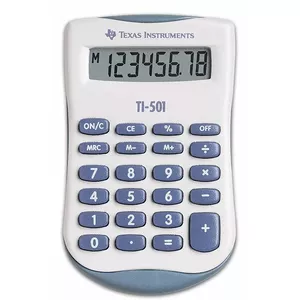 Texas Instruments TI-501 калькулятор Карман Базовый Синий, Белый