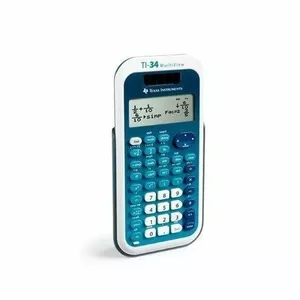 Texas Instruments TI-34 MultiView калькулятор Карман Научный Синий, Белый