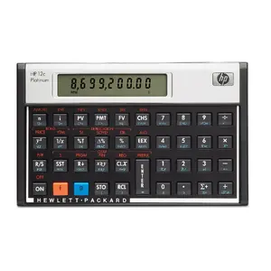 Financial Calculator HP 12c Desktop Aluminium Black