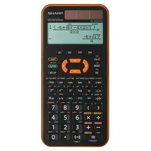 Scientific Calculator Sharp EL-W531XGYR Pocket Black Orange