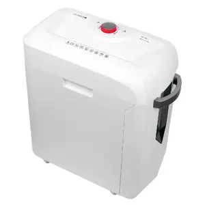 Paper shredder Olympia MC 306.2, micro-cut P‑5, 22 cm working width, 2×15 mm particles, 6-sheet capacity, 62 dB, white
