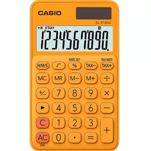 Casio SL-310UC-RG kalkulators Kabata Pamata kalkulators Oranžs