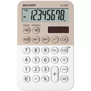 Sharp EL-760R calculator Desktop Financial Beige, White