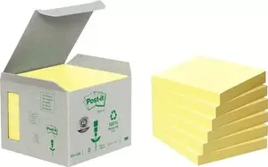 3M 6541B Square Self-Adhesive Note Paper Yellow 100 Sheets