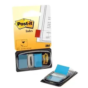 Self-adhesive removable rectangle labels 3M I680-23 — turquoise, 25.4×43.2 mm, 50 pcs