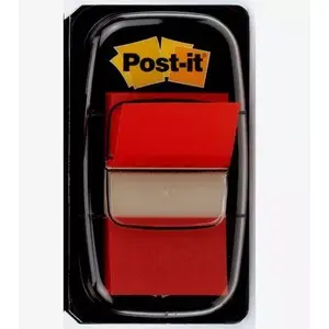 Self-adhesive removable rectangle labels 3M I680-1 — Red, 25.4×43.2 mm, 50 pcs