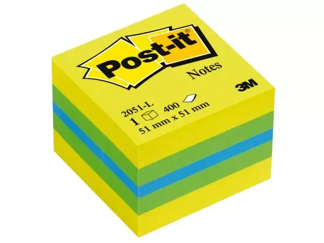 Kvadrātveida piezīmju papīrs 3M Post-it 2051L Photo 2