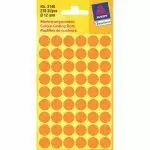AVERY 3148 Round Self-Adhesive Labels Diameter 12 mm Luminous Orange 270 Pieces
