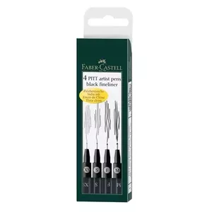 Faber-Castell 167115 kontūrzīmulis Multi Melns 4 pcs
