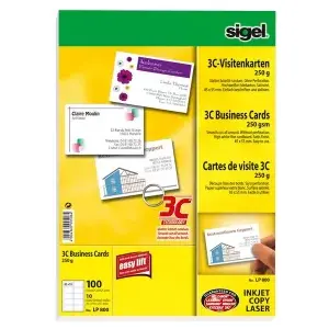 Business card Sigel LP800 100 pc(s)